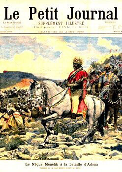 Menelik at Battle-of Adwa